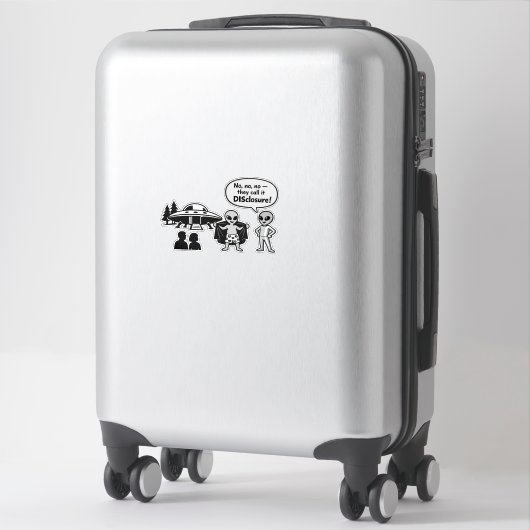 Sticker A funny take on The Disclosure movement (Sur valise)