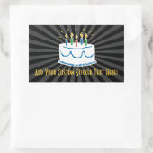 Sticker à gâteau d'anniversaire personnalisé ou Ét (Sac)