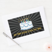 Sticker à gâteau d'anniversaire personnalisé ou Ét (Enveloppe)