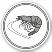 Sticker à grains | Collection de crabes de crevett (Devant)