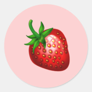 Sticker à grande fraise