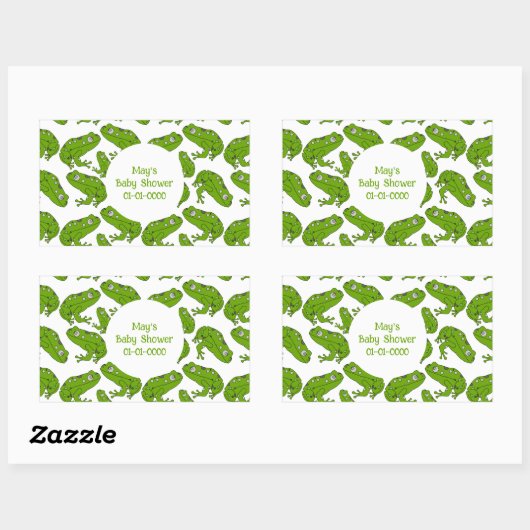 Sticker à grenouille verte (Feuille)