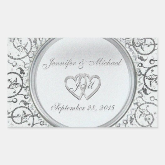 Sticker à huile d'argent personnalisable (Devant)