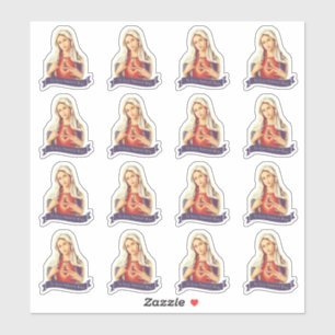 Sticker À Jésus par Marie Catholique Découpe de Vinyle