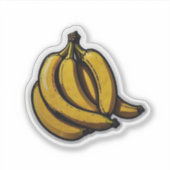 Sticker à la banane mignonne (Devant)