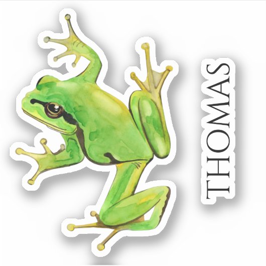 Sticker à la grenouille (Devant)