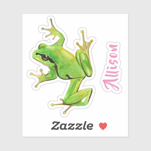 Sticker à la grenouille (Feuille)