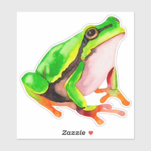Sticker à la grenouille (Feuille)