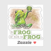 Sticker À la grenouille ou non à la grenouille ... (Feuille)