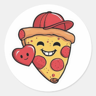 Sticker à la pizza - Vous avez une pizza Mon coeur