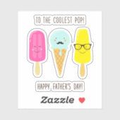 Sticker À la Pop la plus froide - Fête des pères (Feuille)
