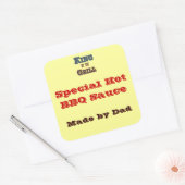 Sticker à la sauce sur mesure King of the Grill (Enveloppe)