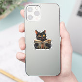 Sticker à lecture de chat (Téléphone)