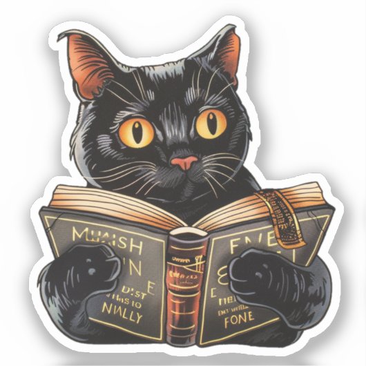 Sticker à lecture de chat (Recto)