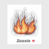 Sticker À l'épreuve du feu (Feuille)