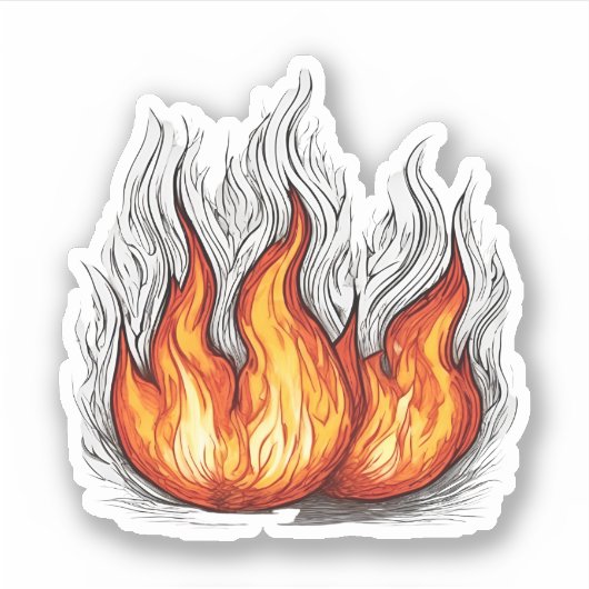 Sticker À l'épreuve du feu (Devant)