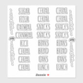 Sticker à lettres propre de l'organisation de la P (Feuille)