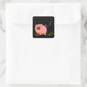 Sticker à libellule de porc (Sac)