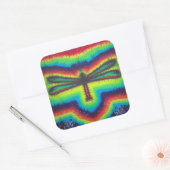 Sticker à libellule psychédélique (Enveloppe)