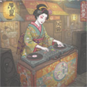Sticker A maiko who became a DJ (Recto)
