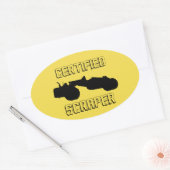 Sticker à main certifié par l'ingénieur d'exploita (Enveloppe)