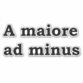 Sticker A maiore ad minus (Devant)