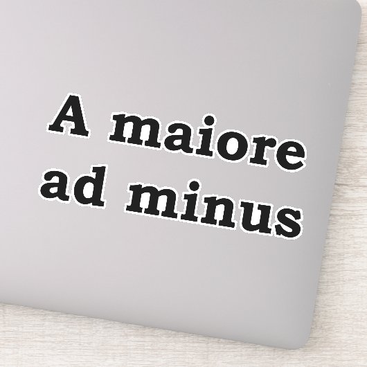 Sticker A maiore ad minus (Détail)