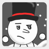 Sticker à manivelle neige! (Devant)