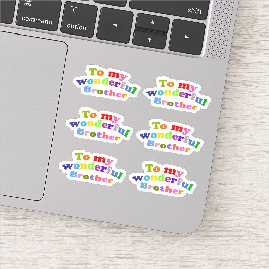Sticker À mon merveilleux frère (Détail)