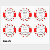 Sticker à Motif de fraises personnalisé (Feuille)