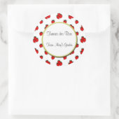 Sticker à Motif de fraises personnalisé (Sac)