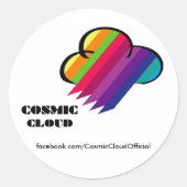 Sticker à nuages cosmiques (Devant)