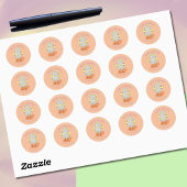 Sticker à oeufs de Pâques à l'éclosion mignonne