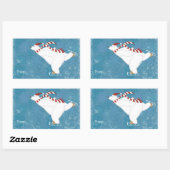 Sticker à oreille polaire pour patinage sur glace (Feuille)