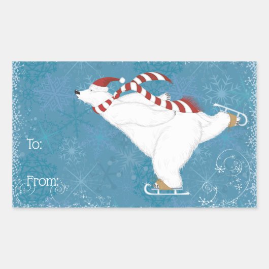 Sticker à oreille polaire pour patinage sur glace (Devant)