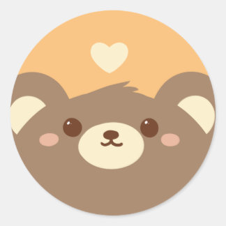 Sticker à ours mignon