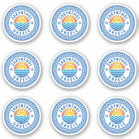 Sticker à pack multiple Zakynthos Island, Grèce (Devant)