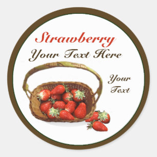 Sticker à panier de fraises