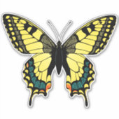 Sticker à papillon à queue de tigre (Devant)