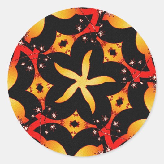 Sticker à papillon abstrait (Devant)