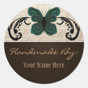 Sticker à papillon brûlé