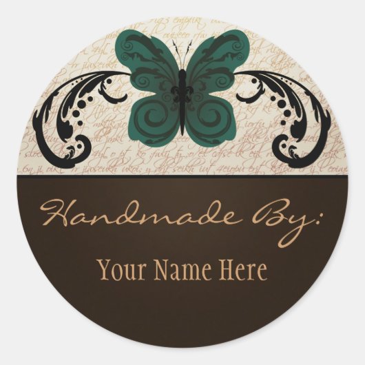 Sticker à papillon brûlé (Devant)