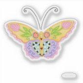 Sticker à papillon coupé personnalisé #3 (Devant)