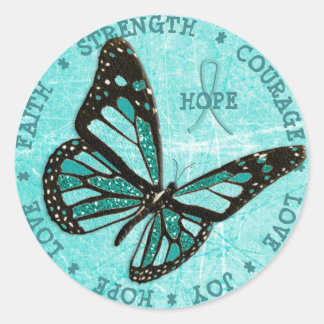 Sticker à papillon Myasthenia Gravis Hope Force