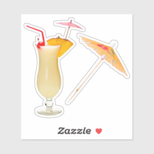 Sticker à parapluie Pina Colada et Cocktail