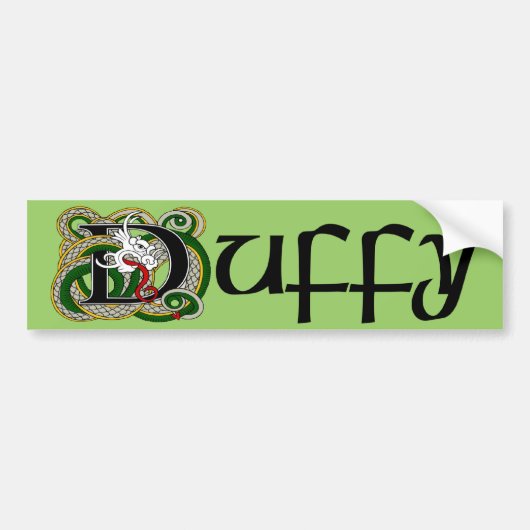Sticker à pare-chocs de dragon celtique Duffy (Devant)
