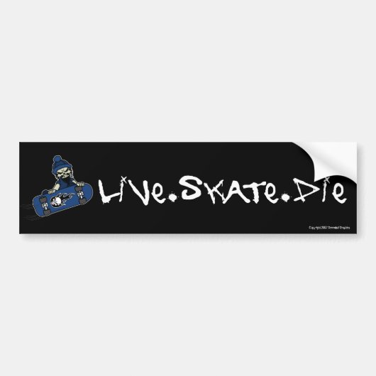 Sticker à pare-chocs de patinage en direct (Devant)