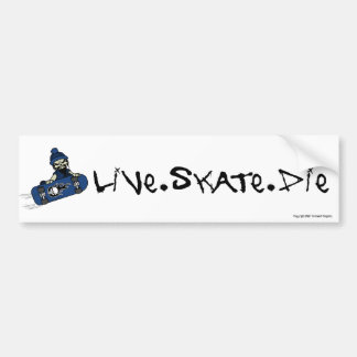Sticker à pare-chocs de patinage en direct