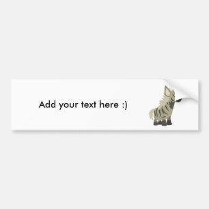 Sticker à pare-chocs Hyena en forme de dessin affa
