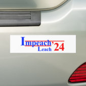 Sticker à pare-chocs Impeach Leach '24 (En voiture)